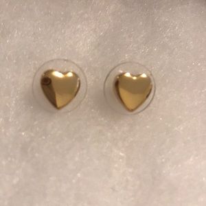 Kate Spade Gold Stud Heart Earrings!